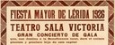 Carteles de los conciertos de Ricard Viñes en las Festes de Maig