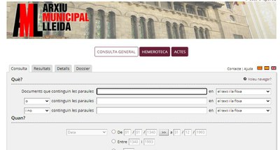 Nou repositori digital de l’Arxiu Municipal de Lleida