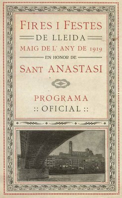 Programa de les fires i festes de maig de Lleida, de 1919