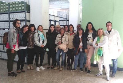 Visita dels alumnes de l’Institut Municipal d’Ocupació (IMO)